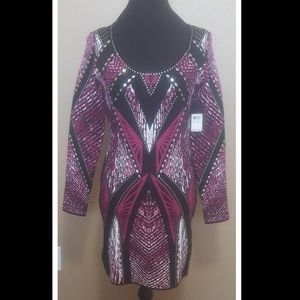 Guess body con dress NWT sz L